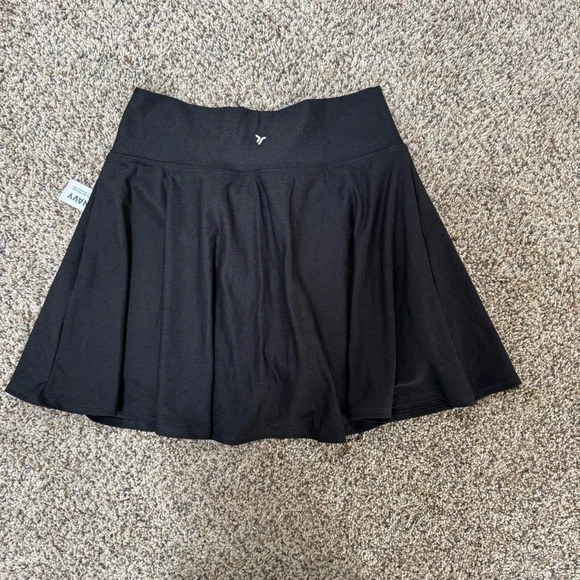 Old Navy Black Pleated Skater Mini Skirt - Picture 4 of 5
